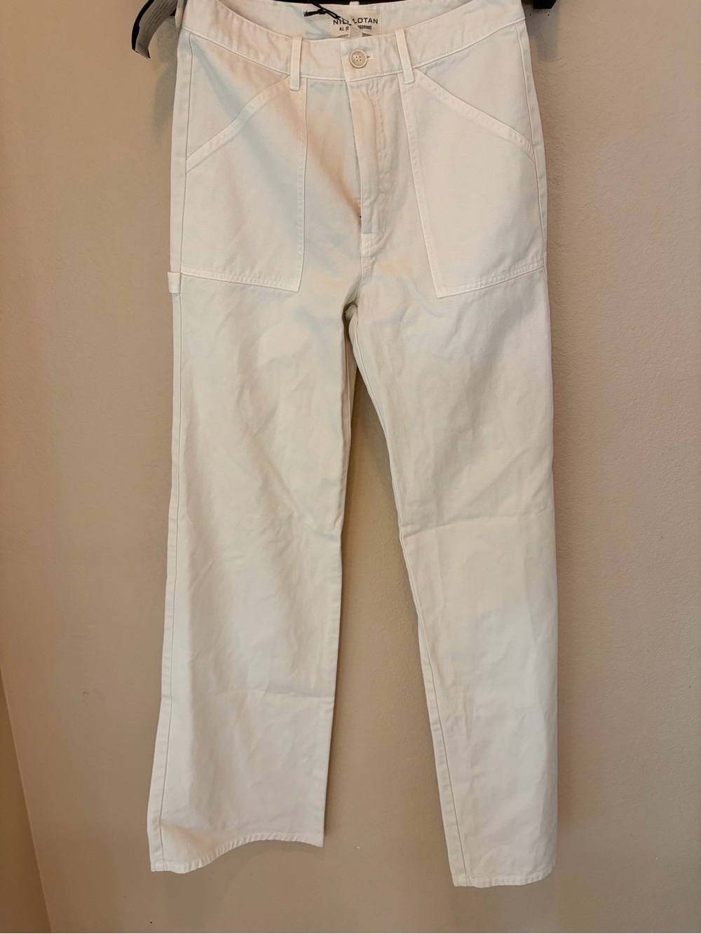 NWT Nili Lotan Quentin Pant Stone Size 4 $425 Retail